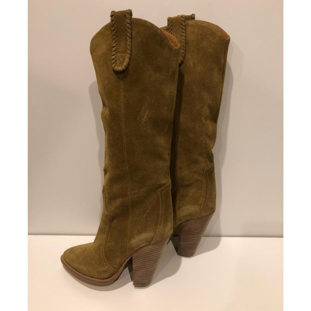 New Isabel Marant Ruth Calfskin Suede Leather Boot - Picture 5 of 8